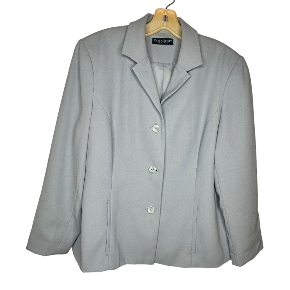 Vintage Karen Scott Petites‎ Blue Blazer